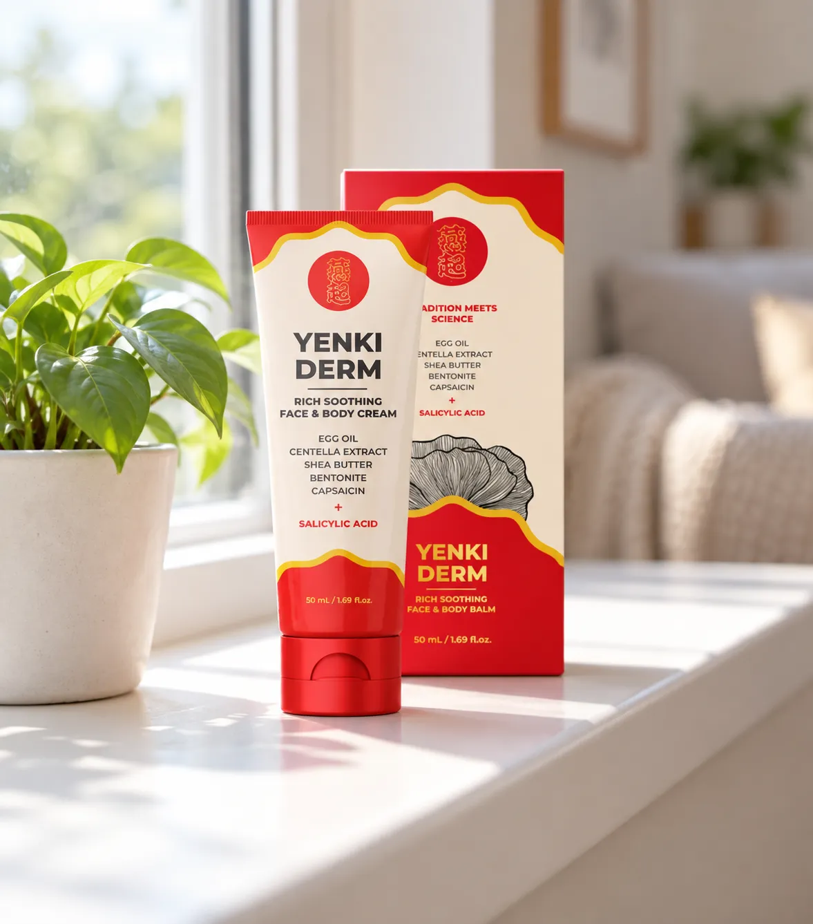 Yenki Derm — Verpackung im Alltag
