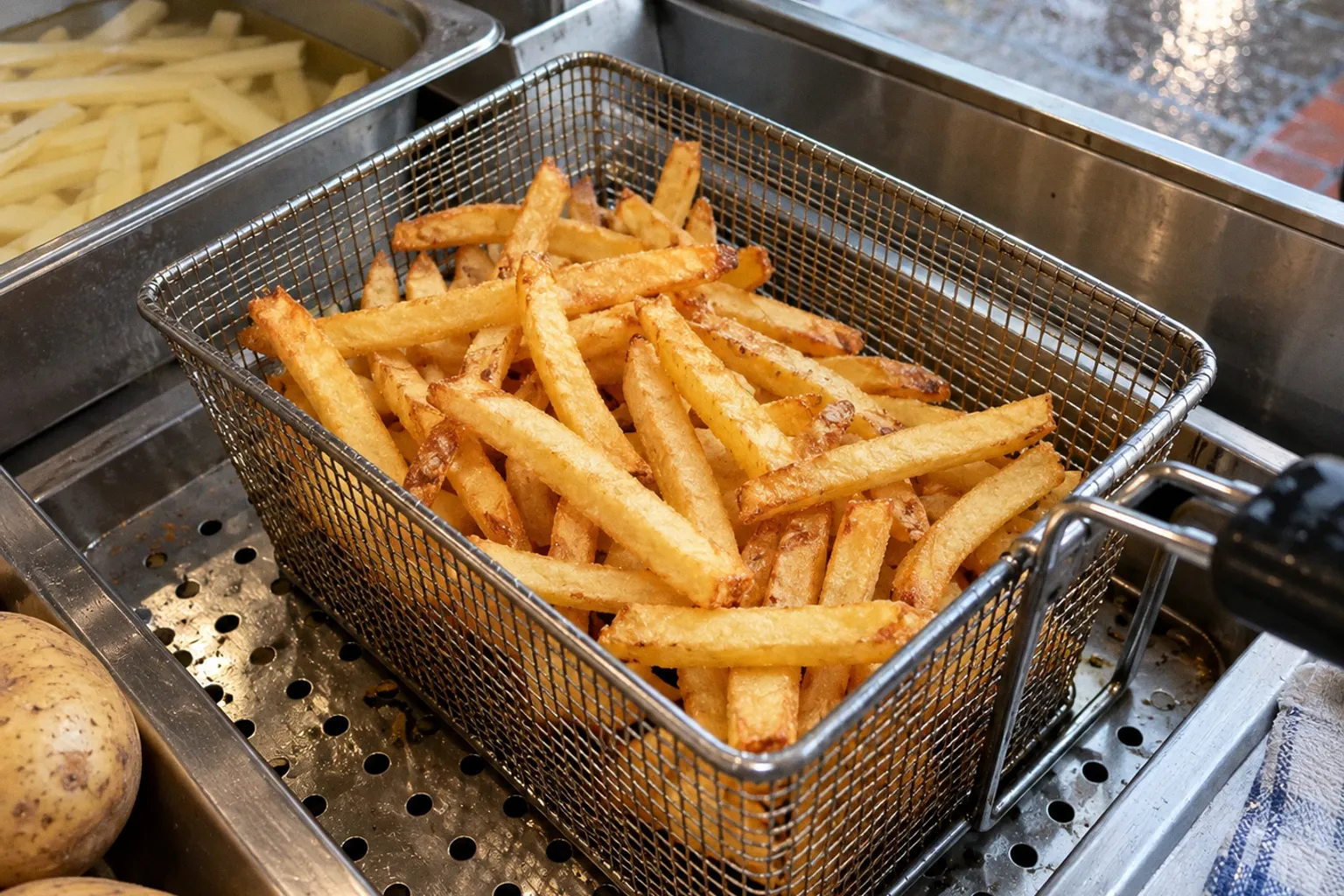 Pommes frites knusprig halten: Drei Kniffe für den Imbissalltag
